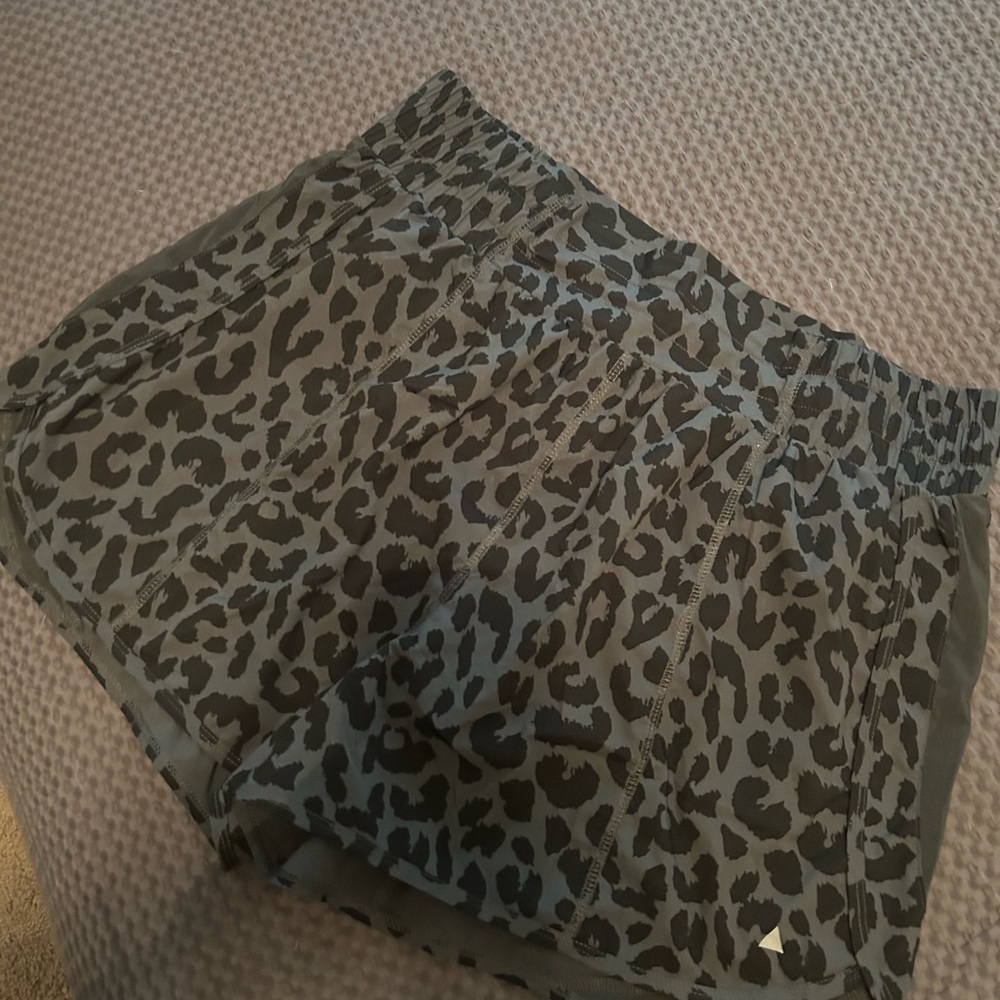 Midnight Leopard Print Women's Shorts
